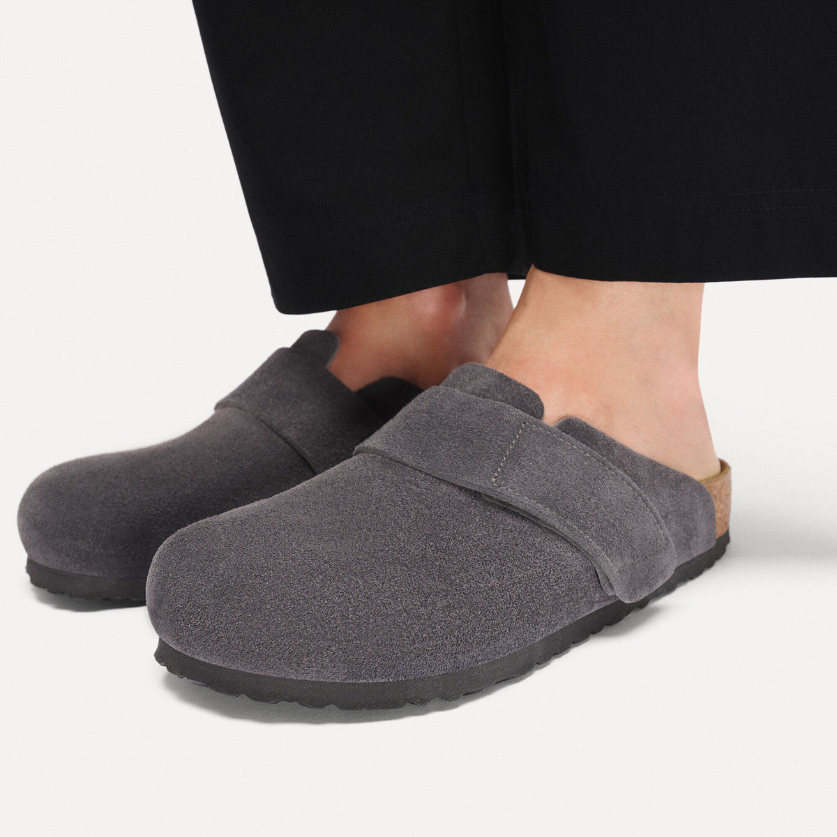 Loma Suede Leather in Color Charcoal | Birkenstock