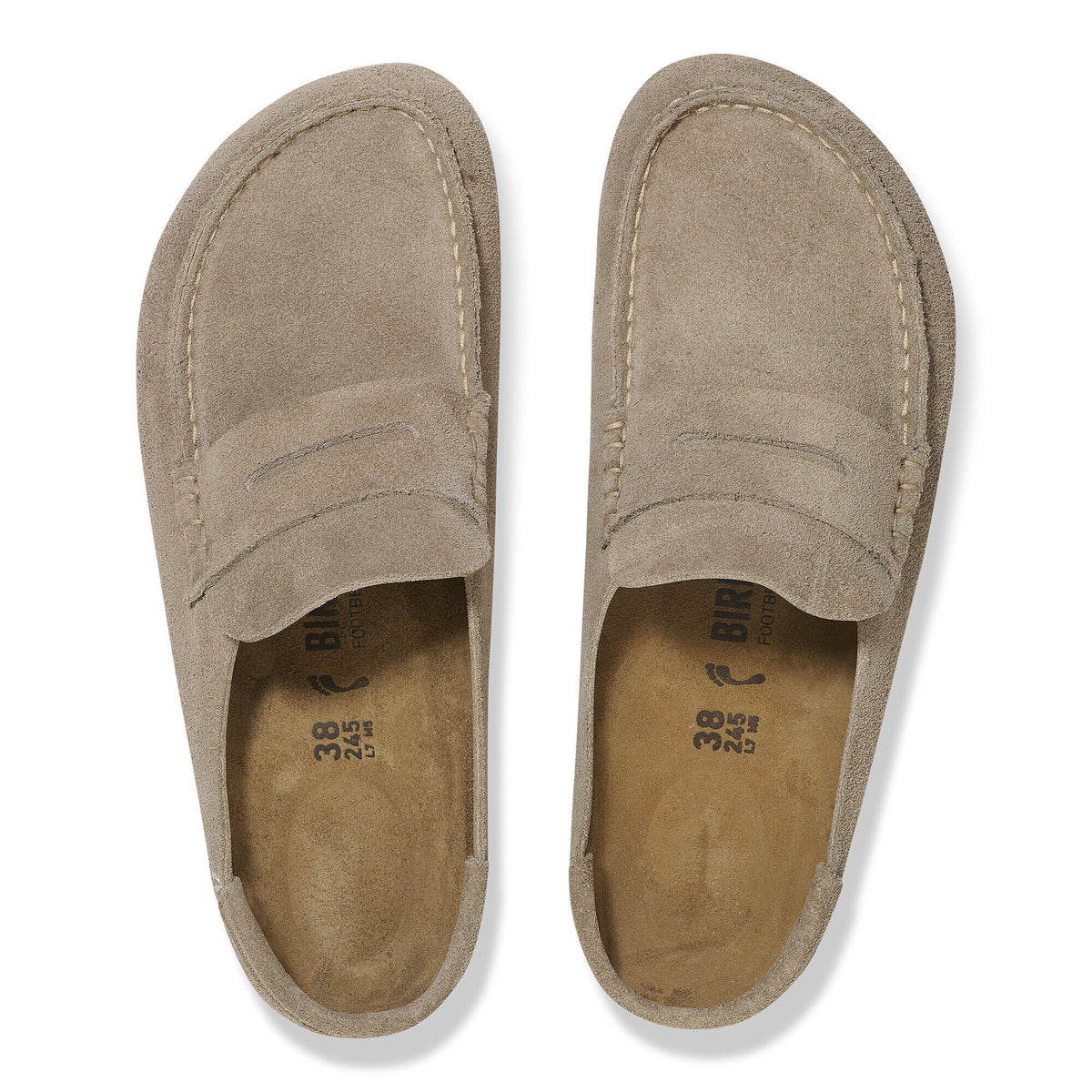 Naples Wrapped Suede Leather in Color Taupe | Birkenstock
