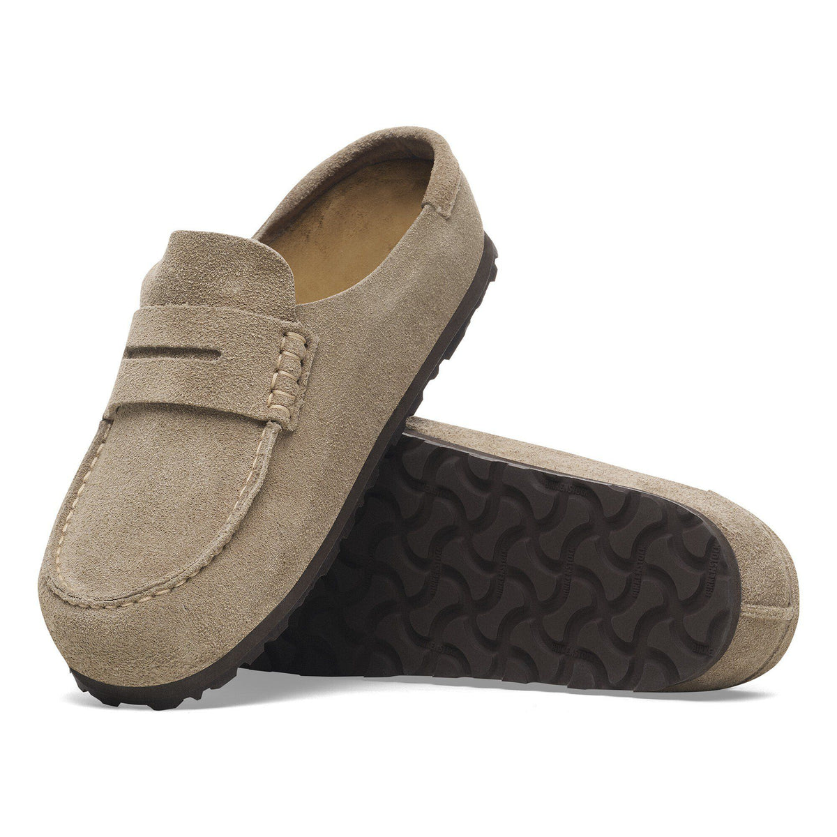 Naples Wrapped Suede Leather in Color Taupe | Birkenstock