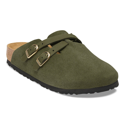 Blair Suede Leather in Color Thyme | Birkenstock