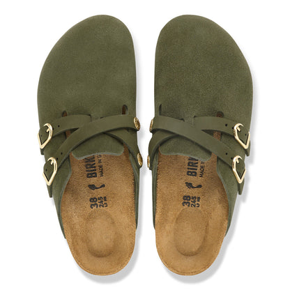Blair Suede Leather in Color Thyme | Birkenstock