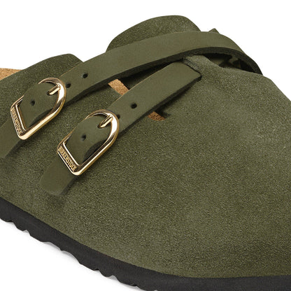 Blair Suede Leather in Color Thyme | Birkenstock