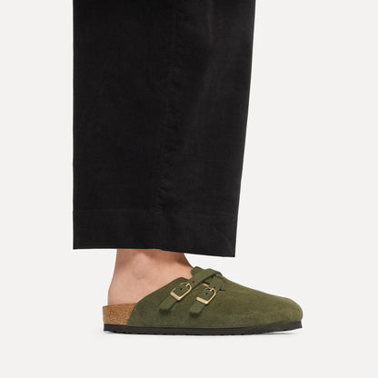 Blair Suede Leather in Color Thyme | Birkenstock