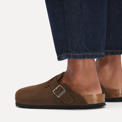 Boston Soft Footbed Suede Leather in Color Carafe | Birkenstock