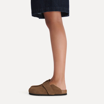 Loma Suede Leather in Color Dark Tea | Birkenstock
