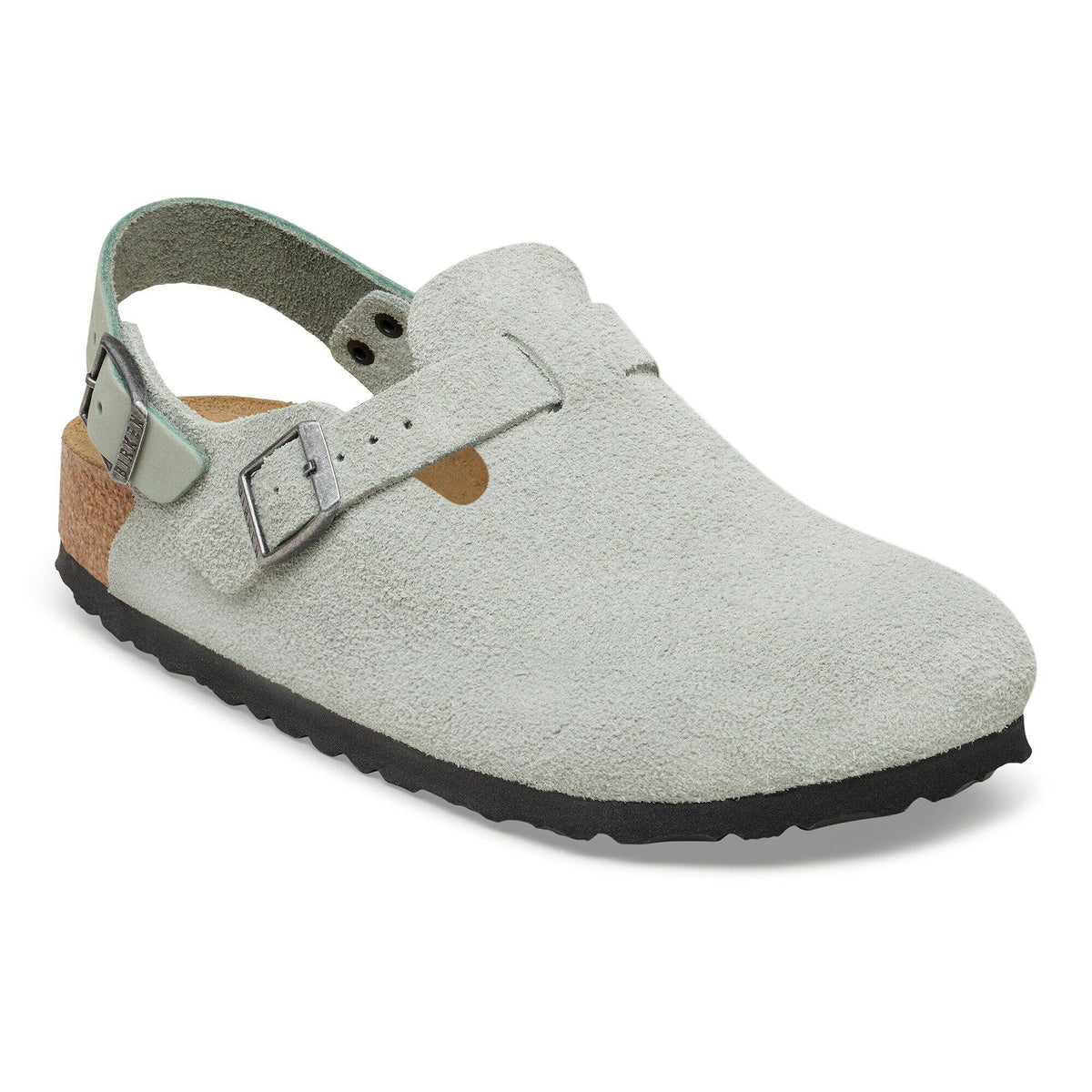 Tokio Suede Leather in Color Pure Sage | Birkenstock