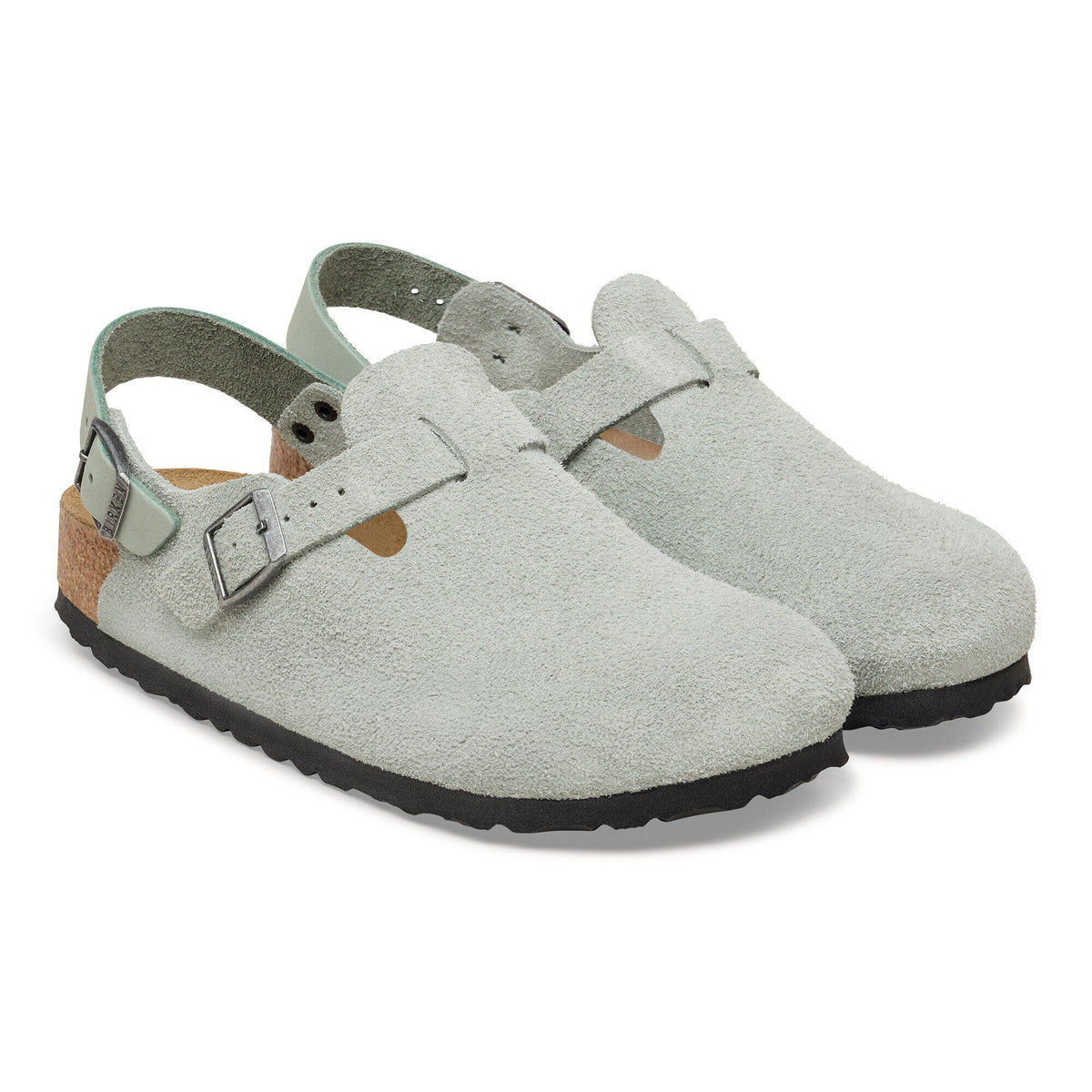 Tokio Suede Leather in Color Pure Sage | Birkenstock