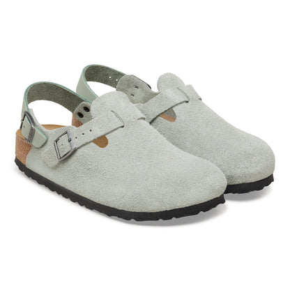 Tokio Suede Leather in Color Pure Sage | Birkenstock