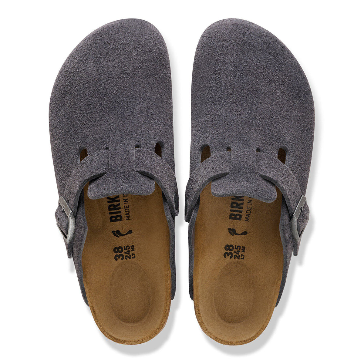 Boston Suede Leather in Color Charcoal | Birkenstock