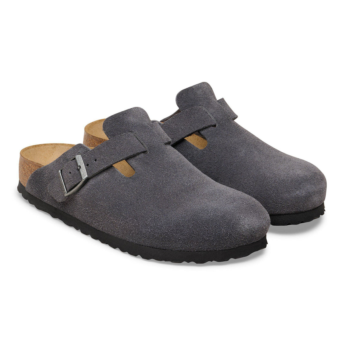 Boston Suede Leather in Color Charcoal | Birkenstock