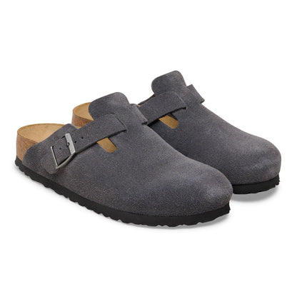 Boston Suede Leather in Color Charcoal | Birkenstock