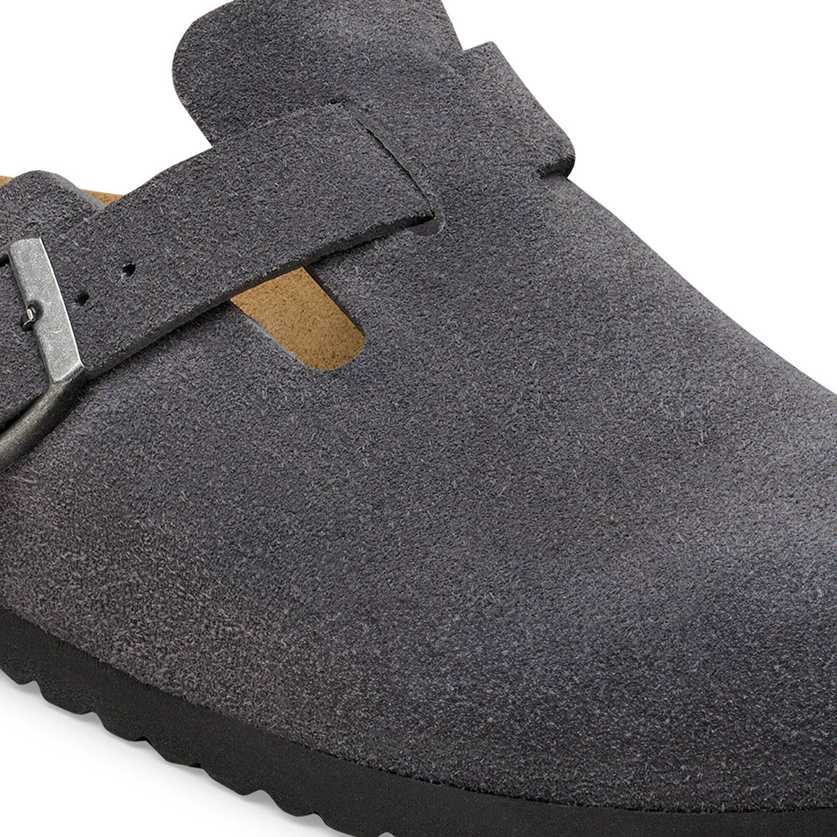 Boston Suede Leather in Color Charcoal | Birkenstock