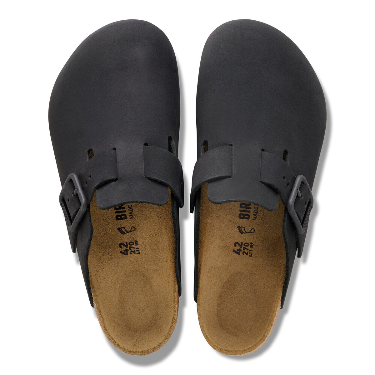 Boston Wire Buckle Nubuck Leather in Color Black | Birkenstock