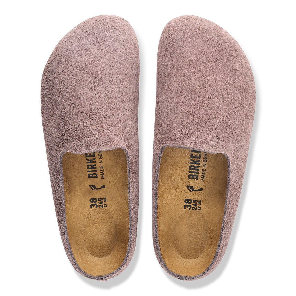 Amsterdam Wrapped Suede Leather in Color Faded Purple | Birkenstock