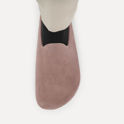 Amsterdam Wrapped Suede Leather in Color Faded Purple | Birkenstock