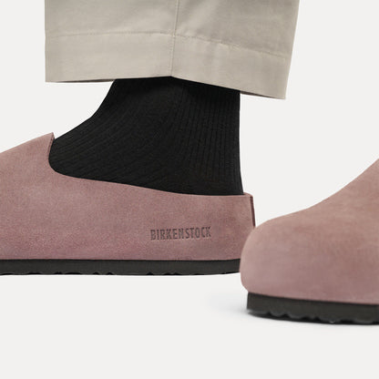 Amsterdam Wrapped Suede Leather in Color Faded Purple | Birkenstock