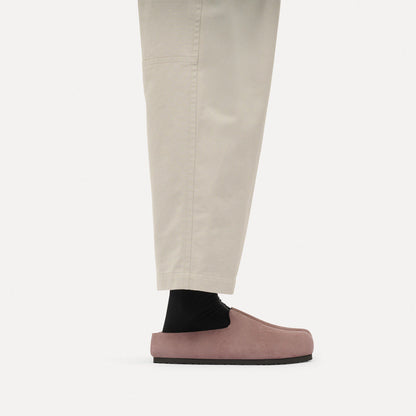 Amsterdam Wrapped Suede Leather in Color Faded Purple | Birkenstock