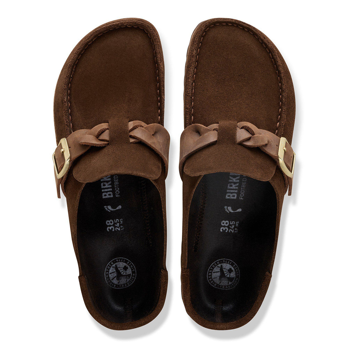 Buckley  Braided Suede Leather in Color Carafe | Birkenstock