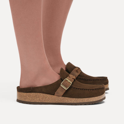 Buckley  Braided Suede Leather in Color Carafe | Birkenstock