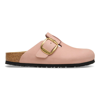 Boston Big Buckle Nubuck Leather in Color Soft Pink | Birkenstock