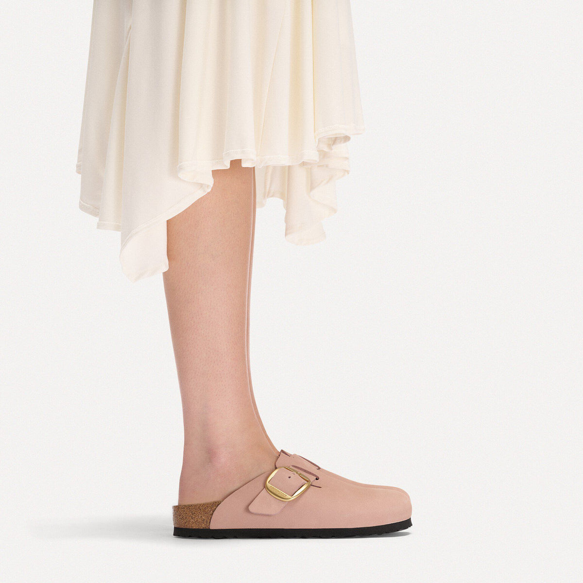 Boston Big Buckle Nubuck Leather in Color Soft Pink | Birkenstock
