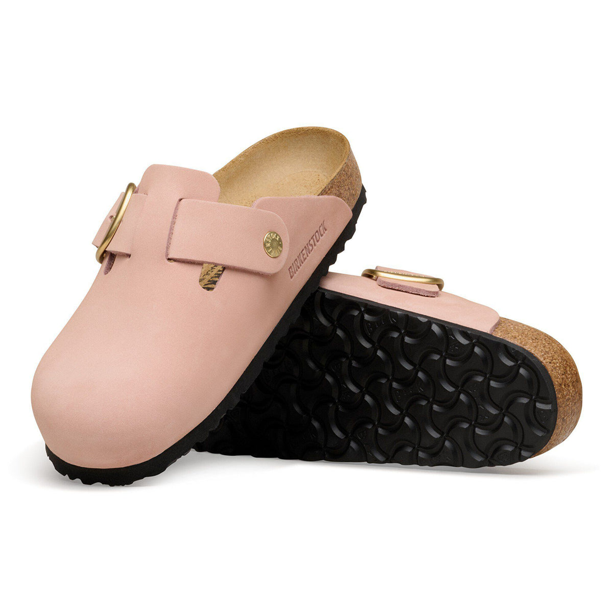 Boston Big Buckle Nubuck Leather in Color Soft Pink | Birkenstock