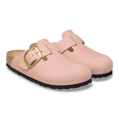 Boston Big Buckle Nubuck Leather in Color Soft Pink | Birkenstock