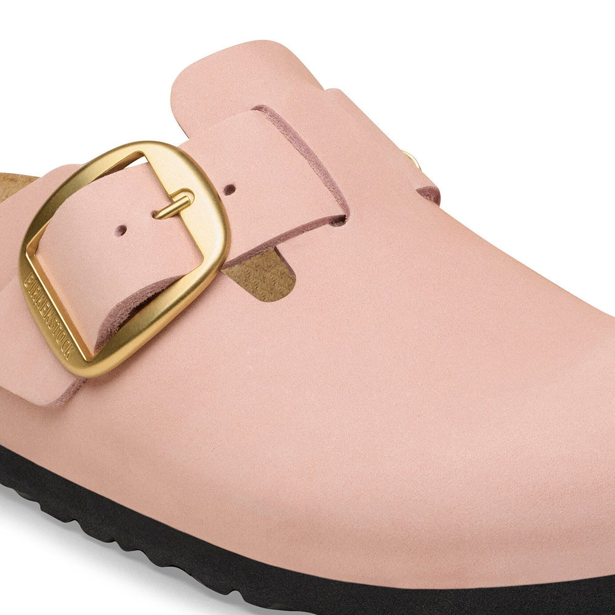 Boston Big Buckle Nubuck Leather in Color Soft Pink | Birkenstock
