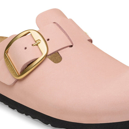 Boston Big Buckle Nubuck Leather in Color Soft Pink | Birkenstock