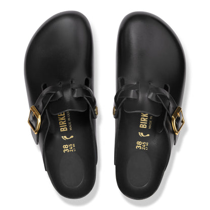 Boston Braided Leather in Color New Dressy Black | Birkenstock