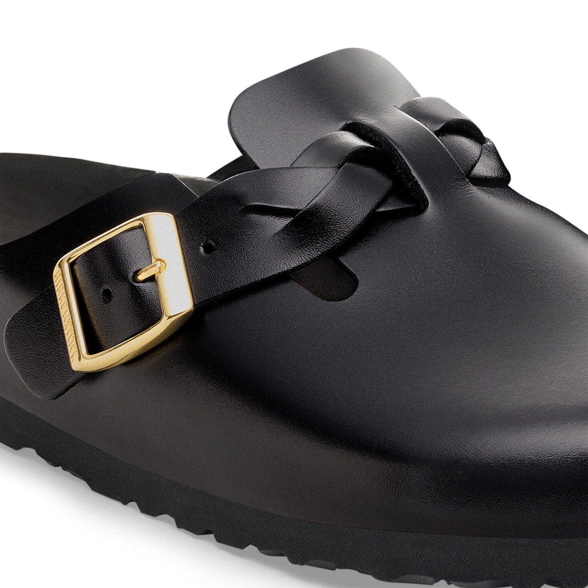 Boston Braided Leather in Color New Dressy Black | Birkenstock