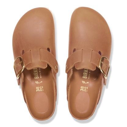 Boston Big Buckle Oiled Leather in Color Cognac | Birkenstock
