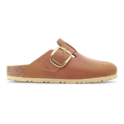 Boston Big Buckle Oiled Leather in Color Cognac | Birkenstock