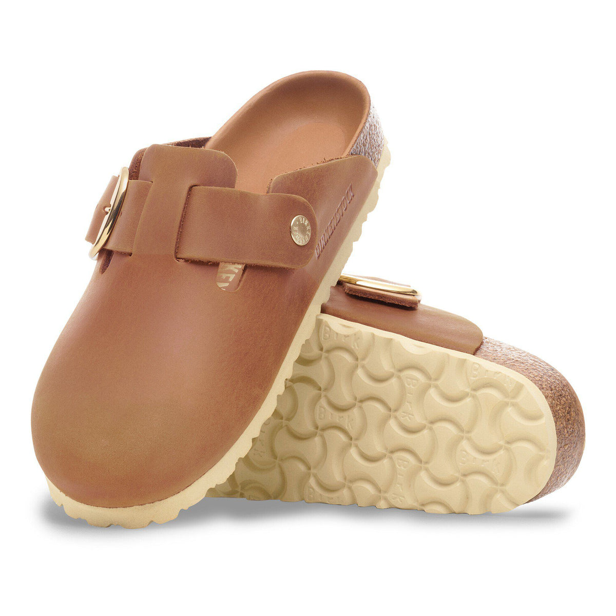 Boston Big Buckle Oiled Leather in Color Cognac | Birkenstock