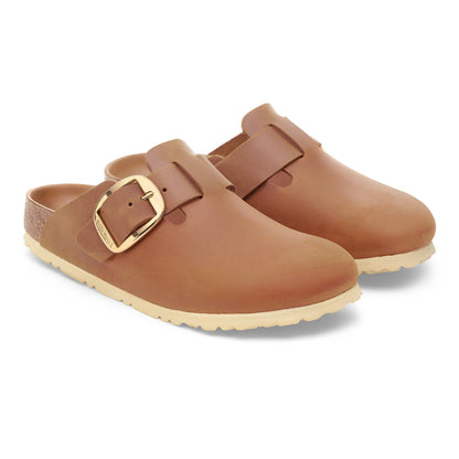 Boston Big Buckle Oiled Leather in Color Cognac | Birkenstock