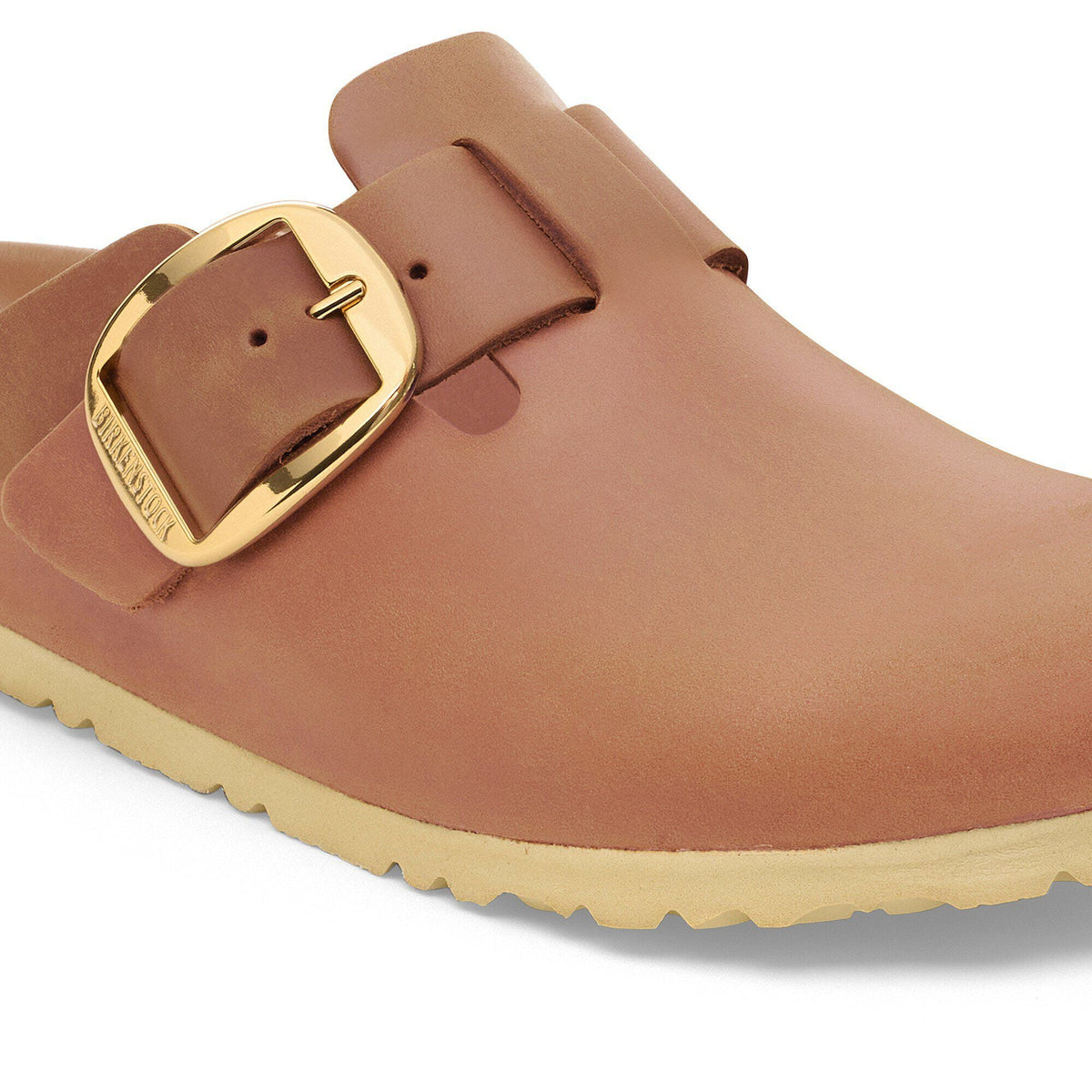 Boston Big Buckle Oiled Leather in Color Cognac | Birkenstock