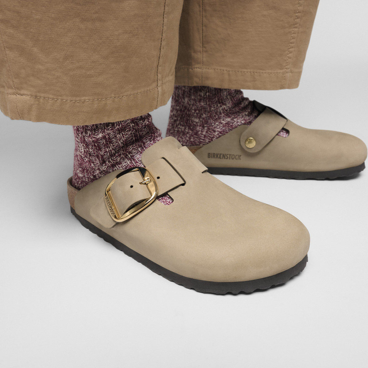 Boston Big Buckle Oiled Leather in Color Tobacco Brown | Birkenstock