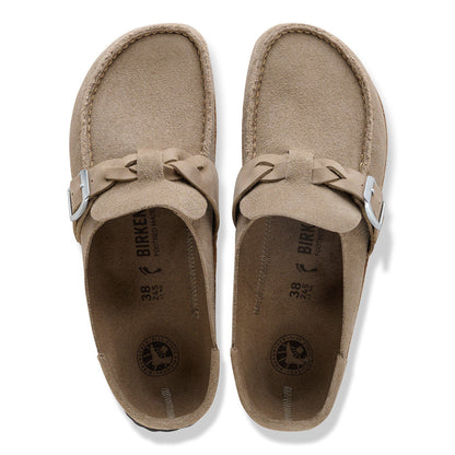 Buckley  Braided Suede Leather in Color Taupe | Birkenstock