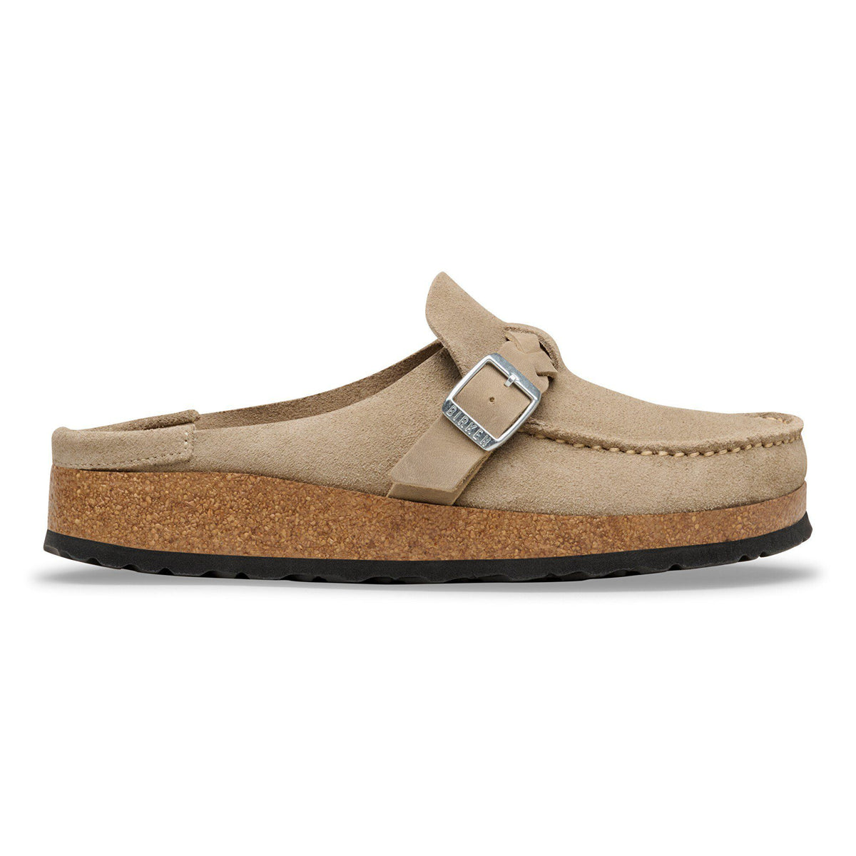 Buckley  Braided Suede Leather in Color Taupe | Birkenstock