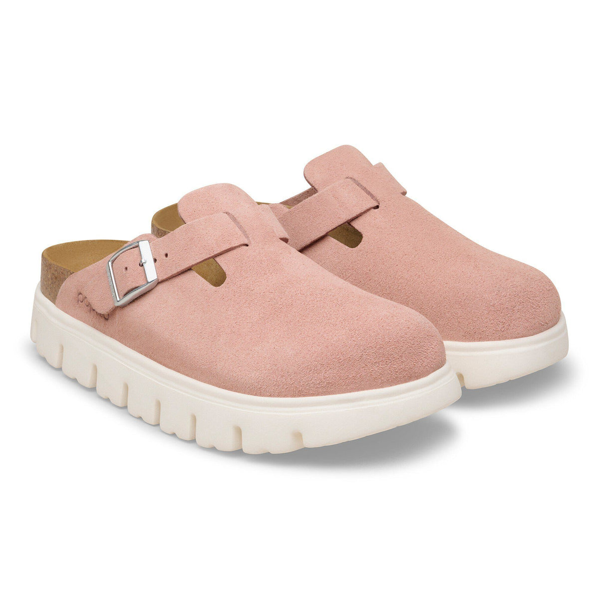 Boston Chunky Suede Leather in Color Pink Clay | Birkenstock
