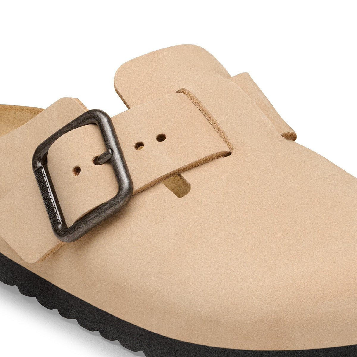 Boston Wire Buckle Nubuck Leather in Color Sandcastle | Birkenstock
