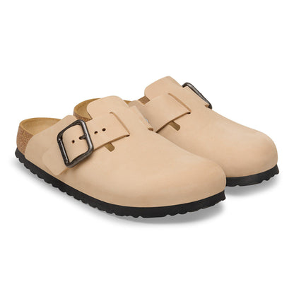 Boston Wire Buckle Nubuck Leather in Color Sandcastle | Birkenstock