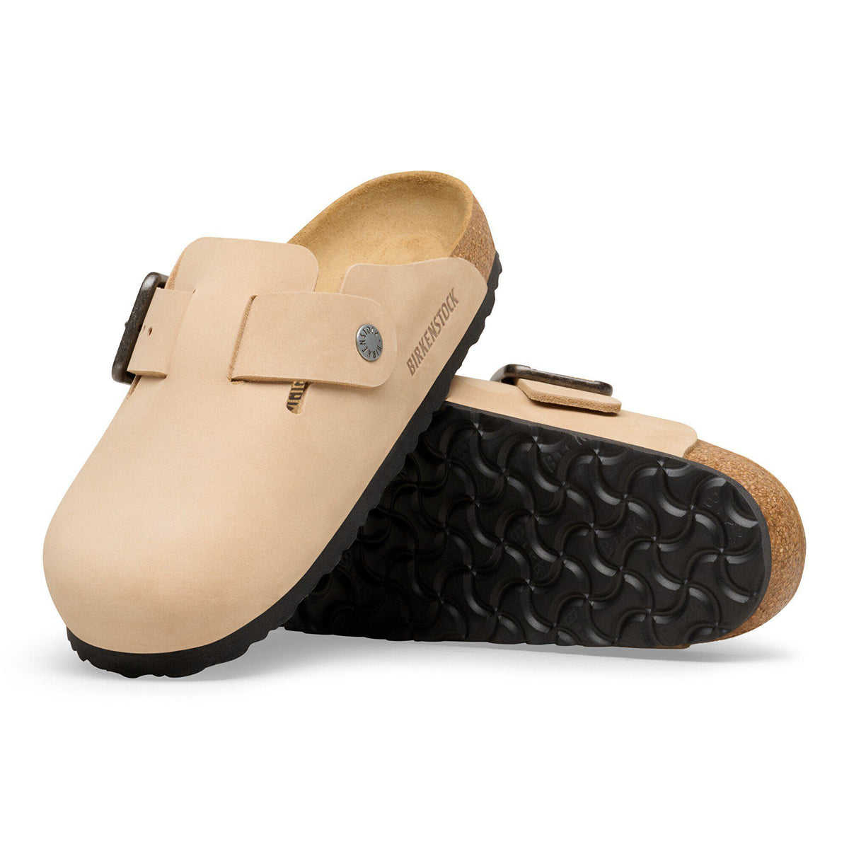 Boston Wire Buckle Nubuck Leather in Color Sandcastle | Birkenstock