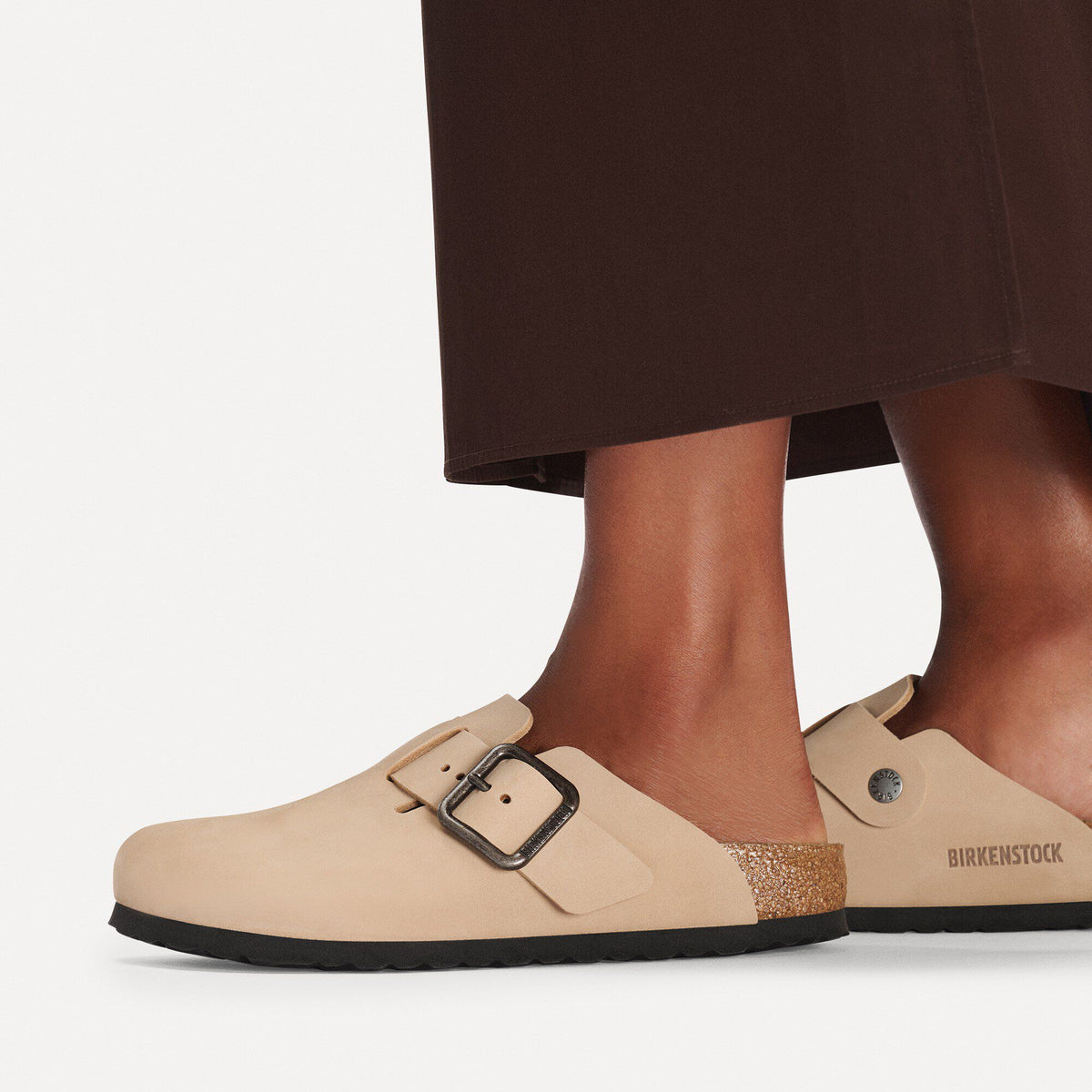 Boston Wire Buckle Nubuck Leather in Color Sandcastle | Birkenstock