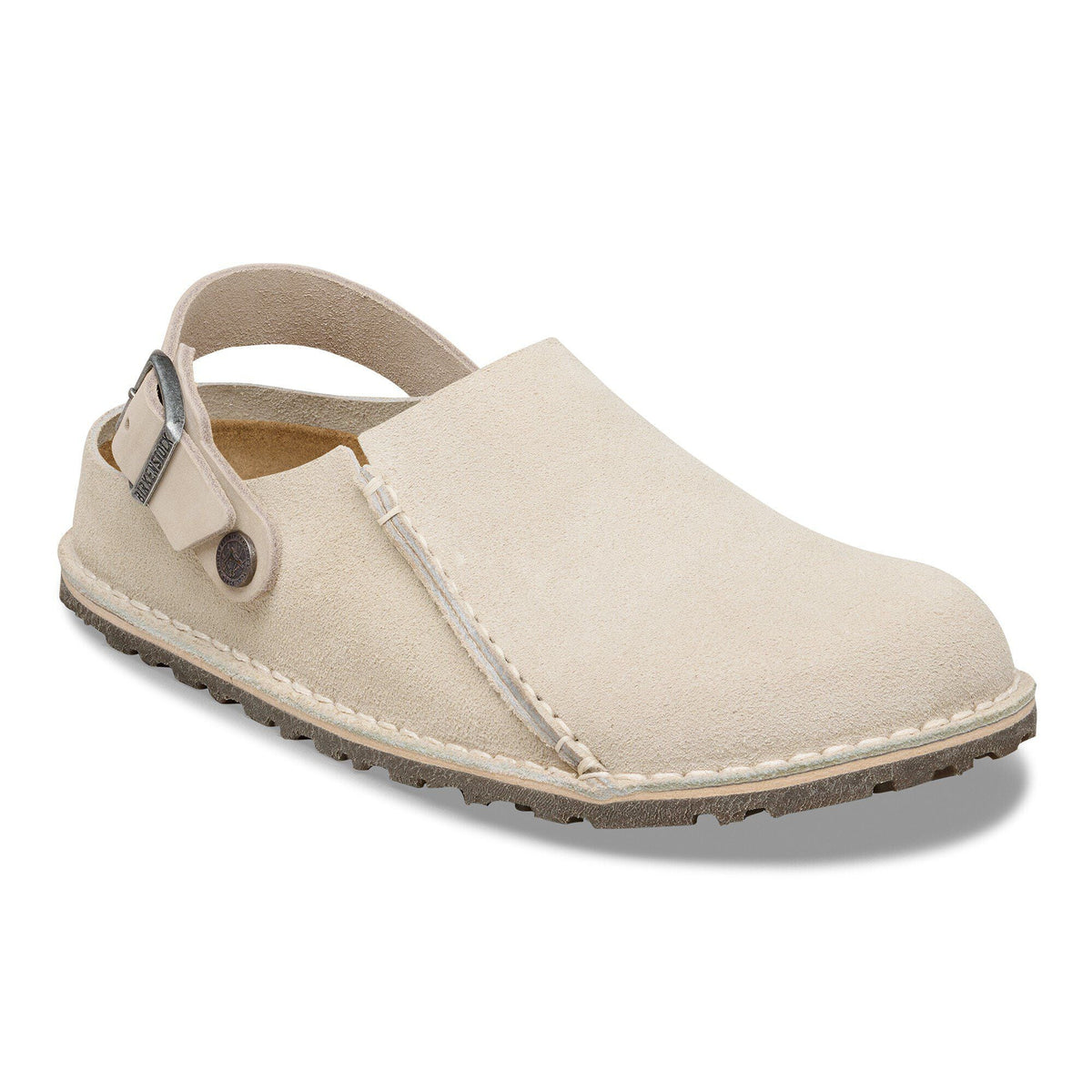 Lutry Premium Suede Suede Leather in Color Oyster | Birkenstock