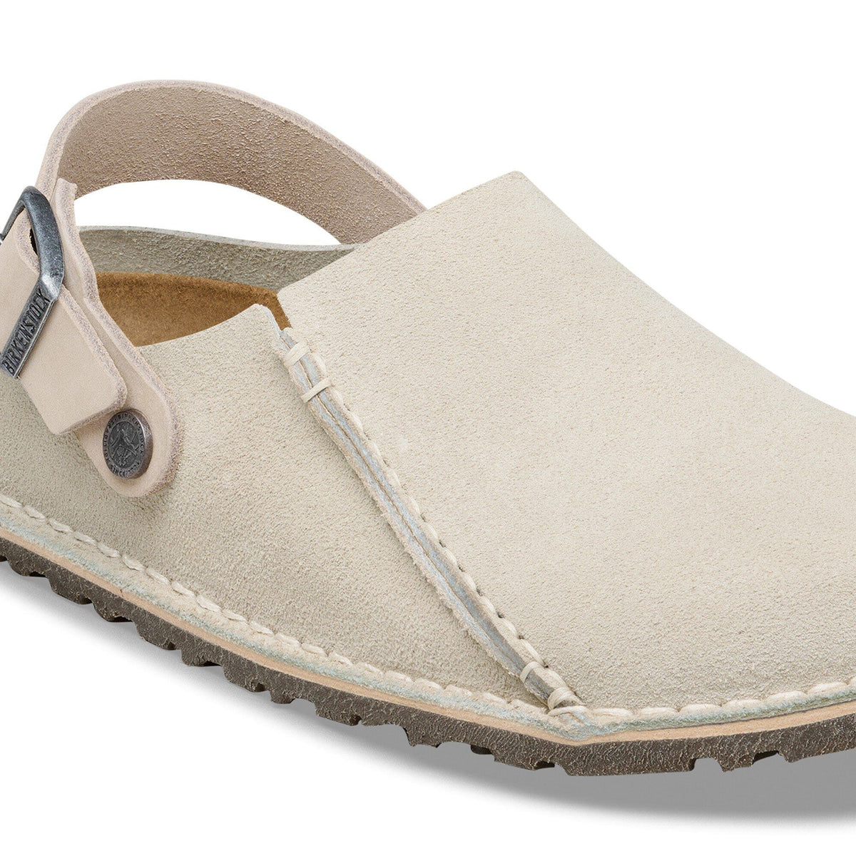 Lutry Premium Suede Suede Leather in Color Oyster | Birkenstock