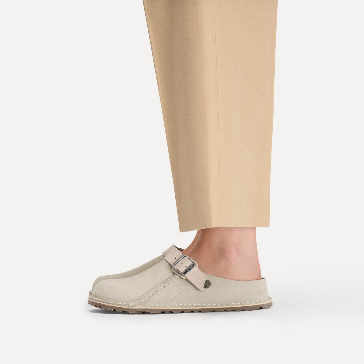 Lutry Premium Suede Suede Leather in Color Oyster | Birkenstock