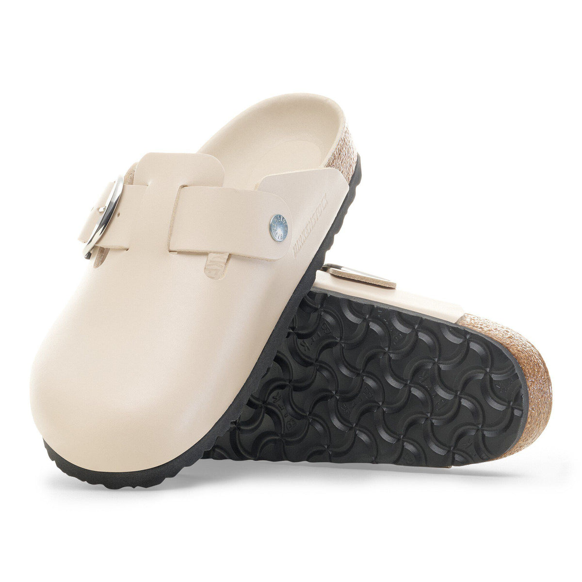 Boston Big Buckle Leather in Color Oyster Dressy Leather | Birkenstock