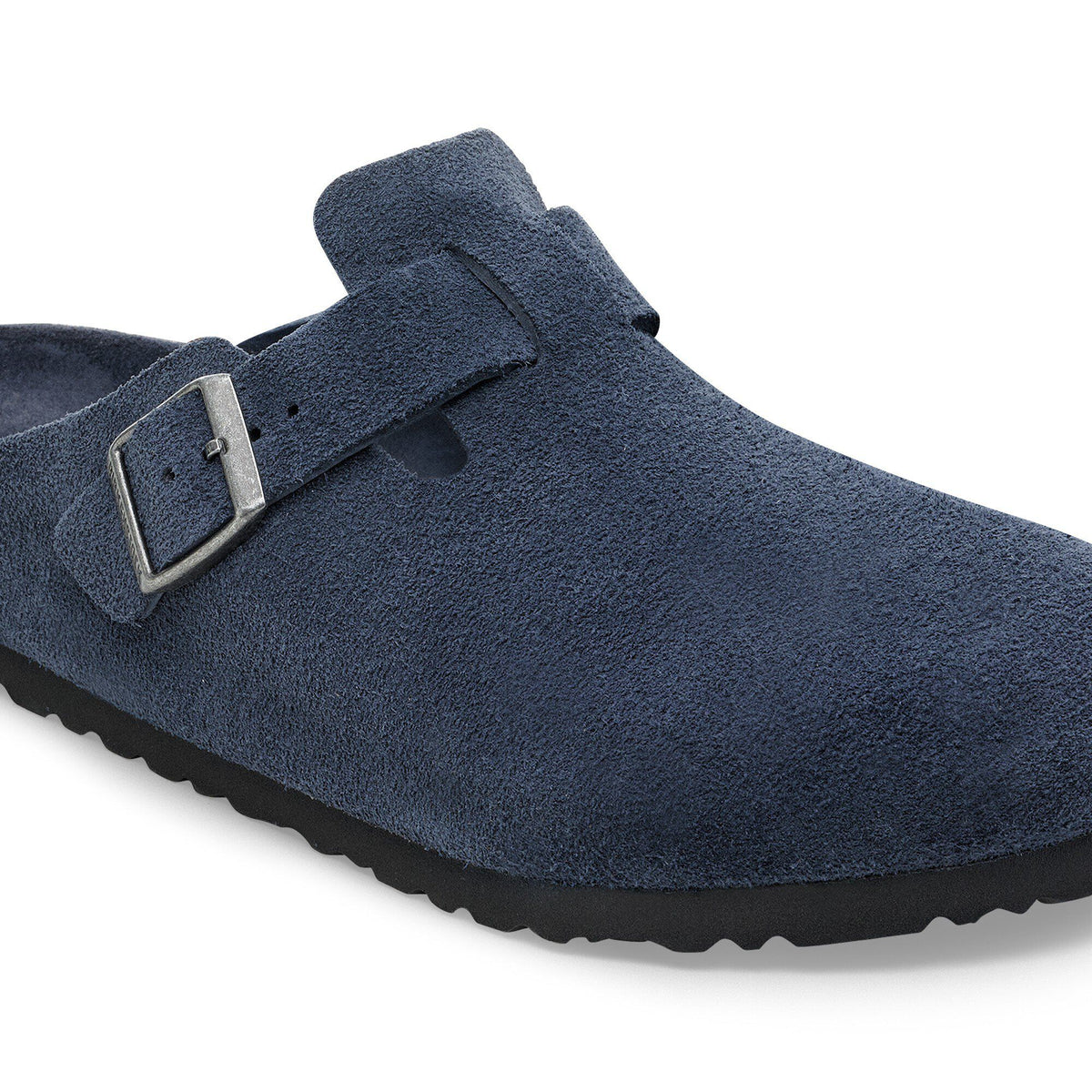 Boston Soft Footbed Suede Leather in Color New Navy Tonal | Birkenstock