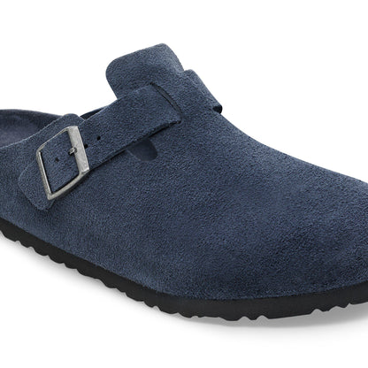 Boston Soft Footbed Suede Leather in Color New Navy Tonal | Birkenstock